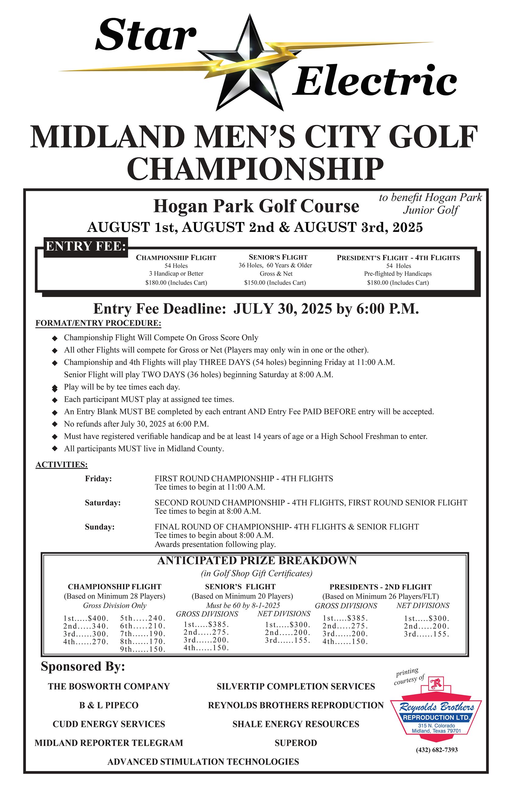 Mens Golf Championship 2025